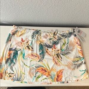 Jantzen Multicolor Tropical Print Swim Coverup Skirt